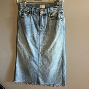 Mother denim pencil skirt
